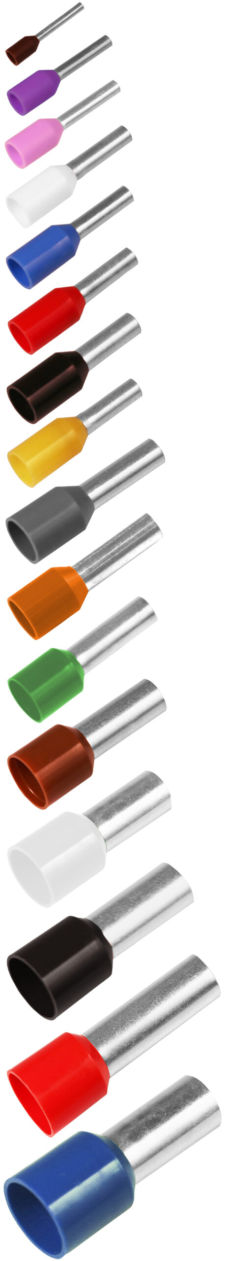 Pre-insulated end terminals 0.14 - 95 mm² ETT, alternative colour