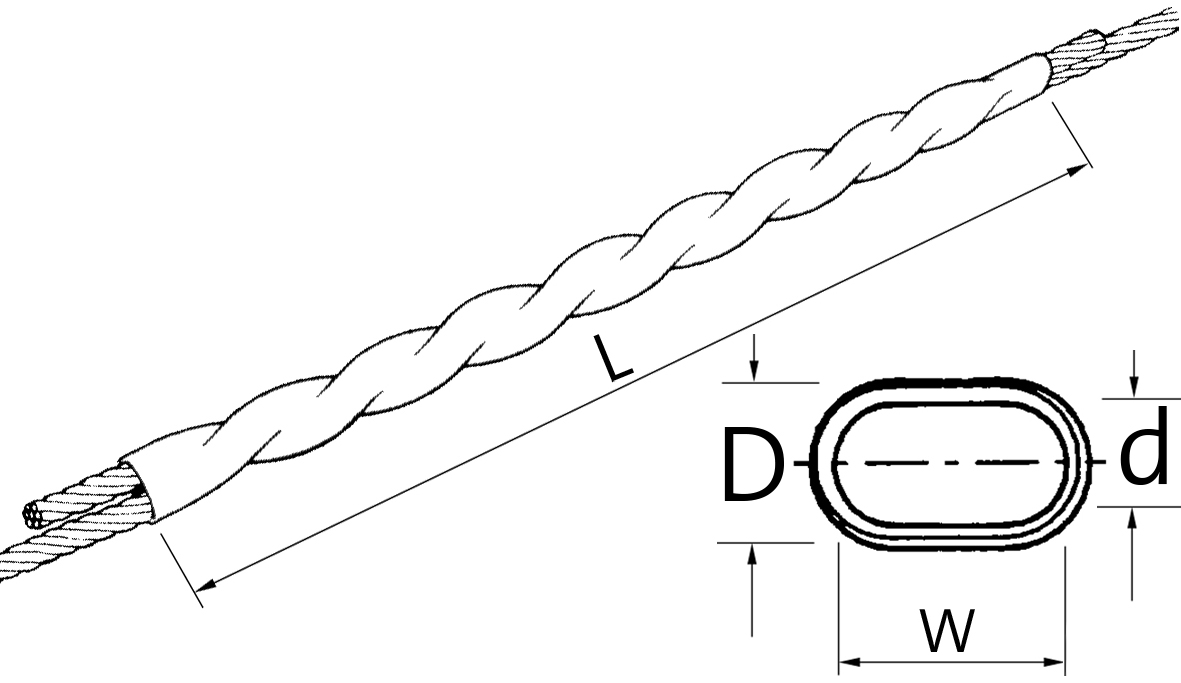 Twist connector for Al lines 31 - 99 mm²